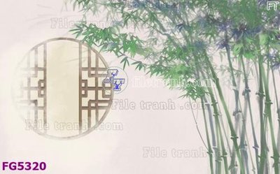 File in lụa File in tranh tường hiện đại FG5320 (tân cổ điển) File in tranh tường hiện đại FG5320