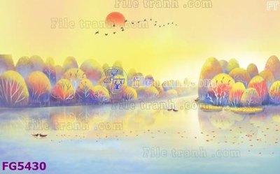 File gốc File in tranh tường hiện đại FG5430 (in tráng gương) hiện đại