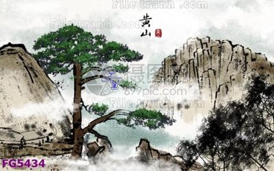 File gốc File in tranh tường hiện đại FG5434 (phiên bản chuẩn) để in ấn