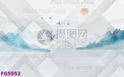 Tải file File in tranh tường hiện đại FG5552 (gốc) in tranh tráng gương