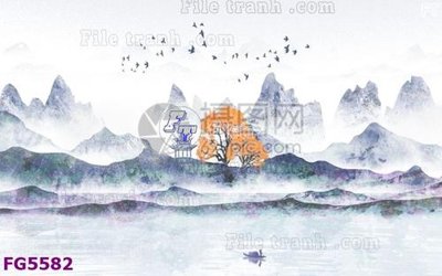 Hình ảnh file gốc File in tranh tường hiện đại FG5582 cho in UV