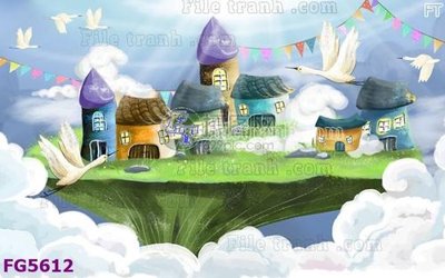 File gốc File in tranh tường hiện đại FG5612 (cho in 3D) độc đáo