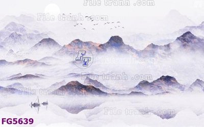 File in trần File in tranh tường hiện đại FG5639 (bản gốc) đại dương