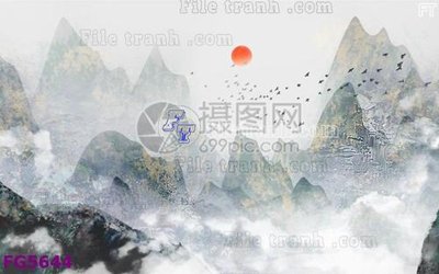 File gốc File in tranh tường hiện đại FG5644 (phong cách) cổ điển