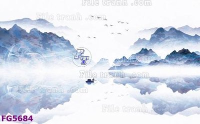 Download file gốc File in tranh tường hiện đại FG5684 (in lụa) hoa lá