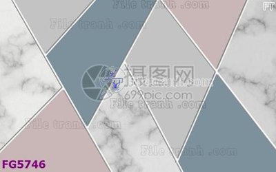 File in trần File in tranh tường hiện đại FG5746 (bản gốc 3D) sống động