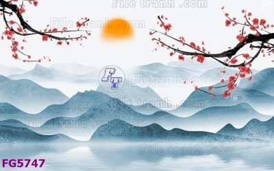 File gốc File in tranh tường hiện đại FG5747 (phong cách) cổ điển