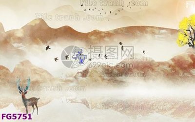 File ảnh File in tranh tường hiện đại FG5751 (gốc) dùng in Pano