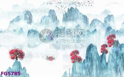 File ảnh File in tranh tường hiện đại FG5785 (gốc) trang trí khách sạn