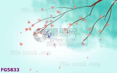 File tranh File in tranh tường hiện đại FG5833 (bản gốc) treo quán cafe