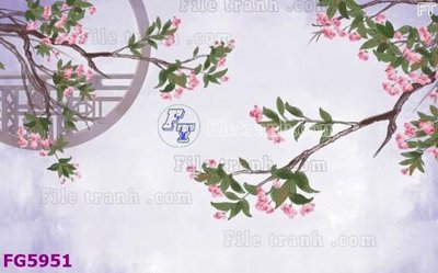 File gốc File in tranh tường hiện đại FG5951 (in lụa) họa tiết 3D