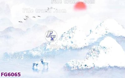 File gốc File in tranh tường hiện đại FG6065 (in tráng gương) ốp tường