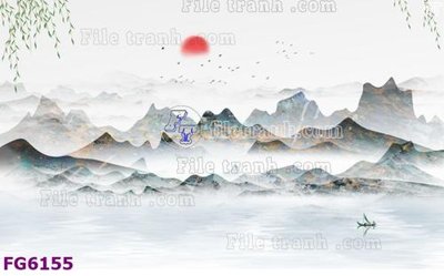 File tranh File in tranh tường hiện đại FG6155 (bản gốc) treo tường