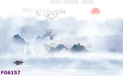 File gốc File in tranh tường hiện đại FG6157 cho in ấn và thiết kế