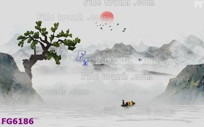 File gốc File in tranh tường hiện đại FG6186 (phong cách) cổ điển