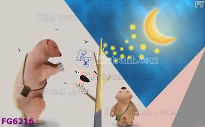 File gốc File in tranh tường hiện đại FG6216 (in ấn) không giới hạn