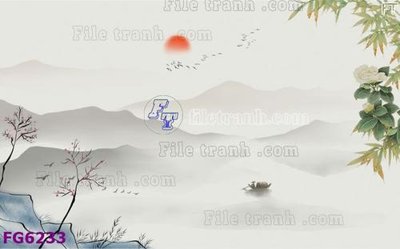 File ảnh File in tranh tường hiện đại FG6233 (gốc) cho trang trí nhà hàng