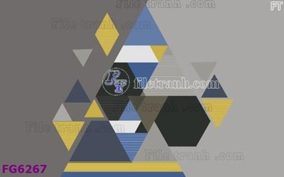 Ảnh gốc File in tranh tường hiện đại FG6267 (nét căng) in mica