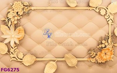 File in trần File in tranh tường hiện đại FG6275 (bản gốc) hoa văn