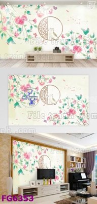 File gốc File in tranh tường hiện đại FG6353 (vector) cho in ấn