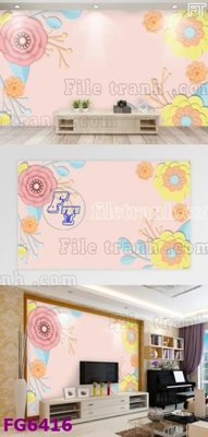 File gốc File in tranh tường hiện đại FG6416 (chuẩn CMYK) cho nhà in