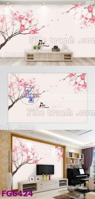 File tranh File in tranh tường hiện đại FG6424 (bản gốc) treo phòng ăn