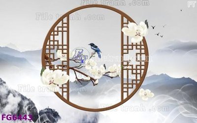 File ảnh File in tranh tường hiện đại FG6443 (gốc) in Hiflex