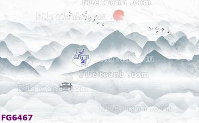 File gốc File in tranh tường hiện đại FG6467 (in lụa) trang trí tường