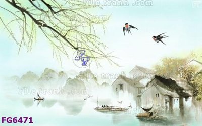 File gốc in ấn File in tranh tường hiện đại FG6471 độ phân giải cao