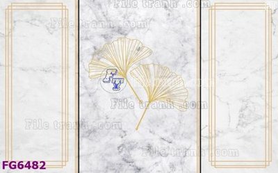 Download file gốc File in tranh tường hiện đại FG6482 (in lụa) hoa lá