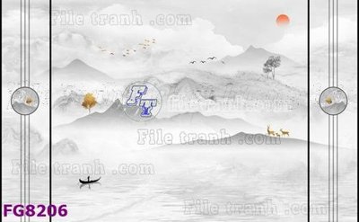 File in mica File gốc in đá cẩm thạch hiện đại FG8206 (ảnh gốc) đẹp