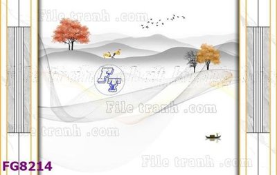 Download file gốc File gốc in đá cẩm thạch hiện đại FG8214 (in lụa) nghệ thuật