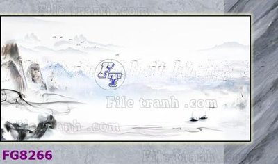File tranh File gốc in đá cẩm thạch hiện đại FG8266 (gốc) chủ đề thiên nhiên