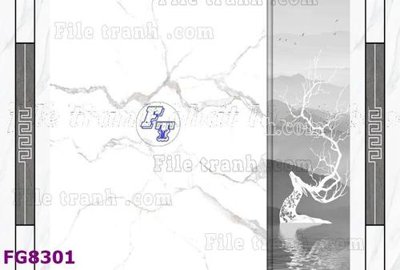 File gốc File gốc in đá cẩm thạch hiện đại FG8301 (in tráng gương) hiện đại