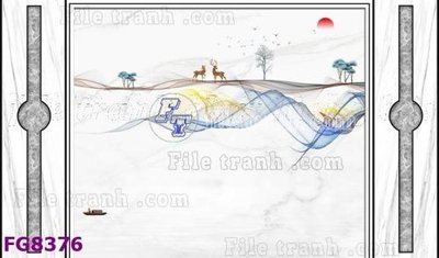 File gốc File gốc in đá cẩm thạch hiện đại FG8376 (in tráng gương) sang trọng