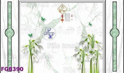 File gốc File gốc in đá cẩm thạch hiện đại FG8390 (in tráng gương) nghệ thuật