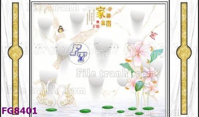 File tranh gốc in trần nhà File gốc in đá cẩm thạch hiện đại FG8401 3D
