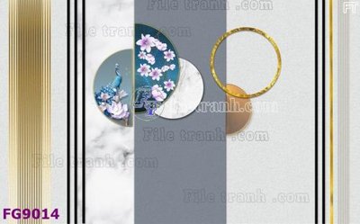 File gốc File in tranh tường hiện đại đẹp FG9014 (in lụa) tranh phong thủy