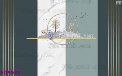 File gốc File in tranh tường hiện đại đẹp FG9022 (cho in UV) siêu nét
