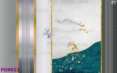 File PSD File in tranh tường hiện đại đẹp FG9023 (bản gốc) dễ dàng edit