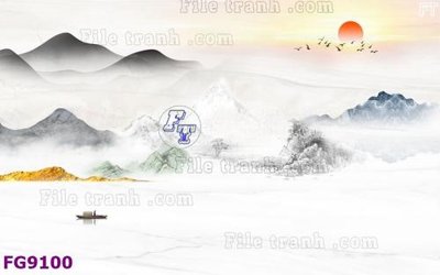File tranh File in tranh tường hiện đại đẹp FG9100 (gốc) chủ đề thiên nhiên
