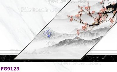 File gốc File in tranh tường hiện đại đẹp FG9123 (in lụa) tranh phong thủy