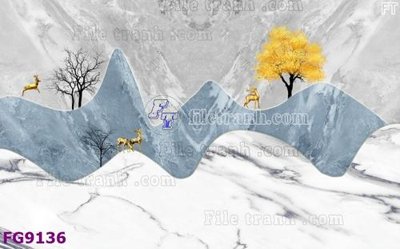File gốc File in tranh tường hiện đại đẹp FG9136 (in mica) trang trí