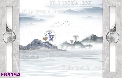 File in trần File in tranh tường hiện đại đẹp FG9154 (bản gốc) 5D