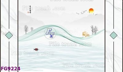 Tải file File in tranh tường hiện đại đẹp FG9224 (PSD) cho in tranh kính