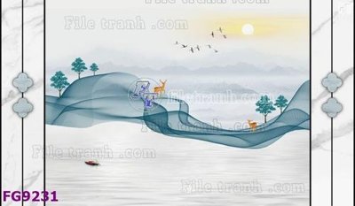 File gốc File in tranh tường hiện đại đẹp FG9231 (ảnh chi tiết) để in ấn
