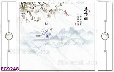 File in trần File in tranh tường hiện đại đẹp FG9248 (file gốc) xuyên sáng