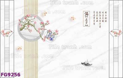 File in trần File in tranh tường hiện đại đẹp FG9256 (bản gốc) 5D