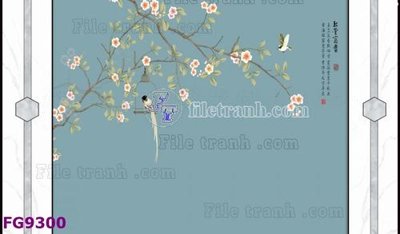 File tranh File in tranh tường hiện đại đẹp FG9300 (bản gốc) in lụa 3D