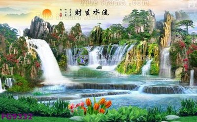 File gốc File in tranh tường hiện đại đẹp FG9332 (in ấn) màu sắc trung thực